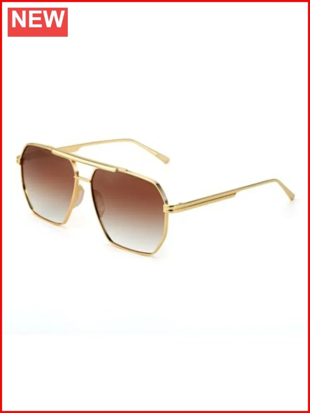 Oversized Square Aviator Sunglasses for Women Men Polarized UV400 Fashion Trendy